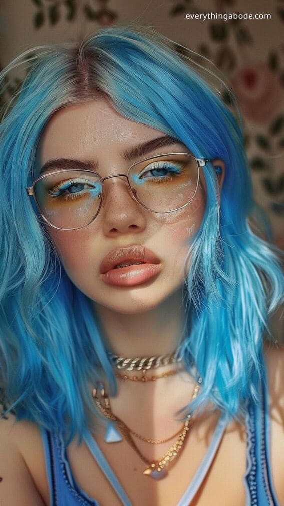 blue hairstyle ideas for women 