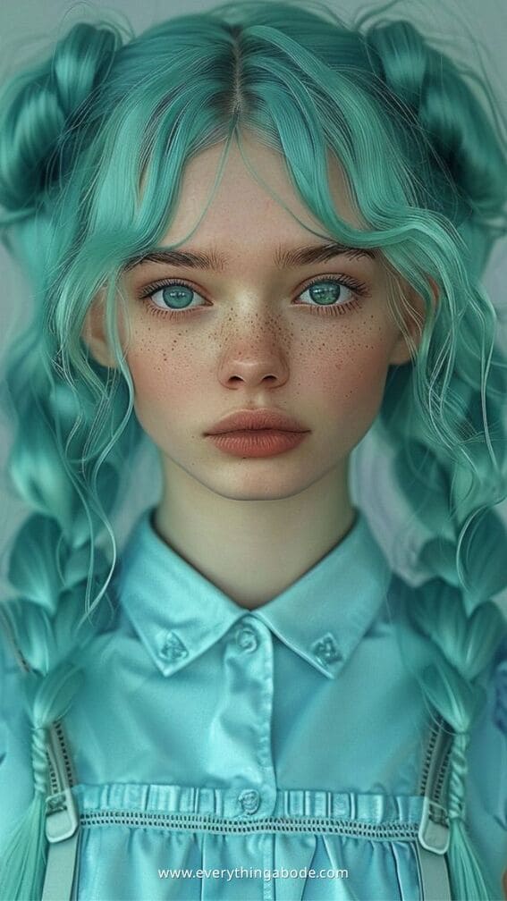 blue hairstyle ideas for women 