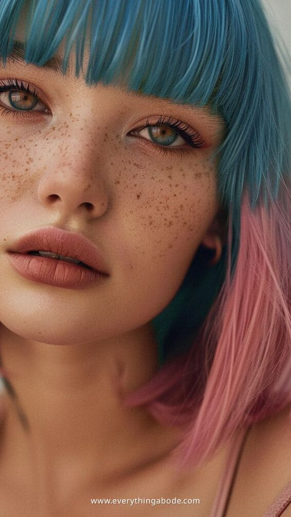 blue hairstyle ideas for women 