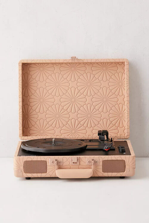 Crosley UO Exclusive Debossed Daisy Cruiser Bluetooth Record Player
