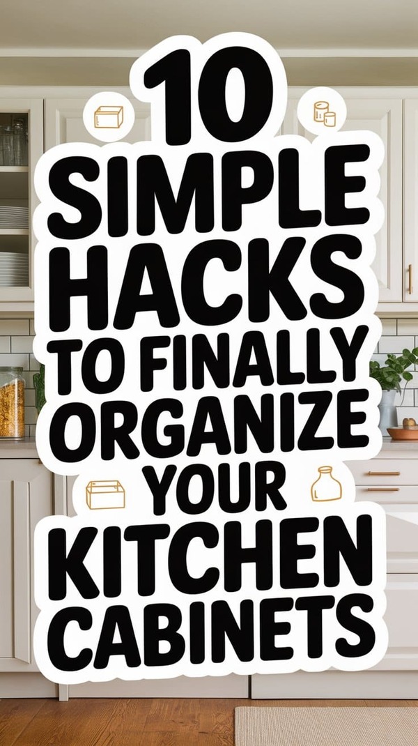 Hacks to Organize Your Kitchen Cabinets