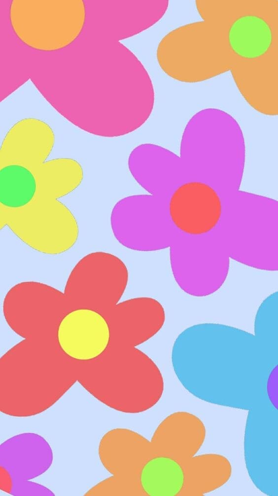 flower power indie aesthetic wallpaper
