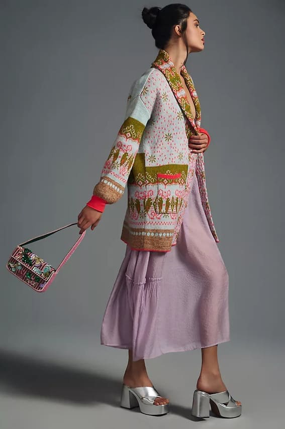 Layer your clothing for a slimming effect