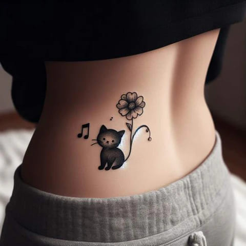 lower back tattoo for women