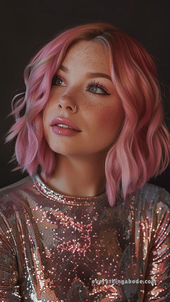 pink hairstyle
