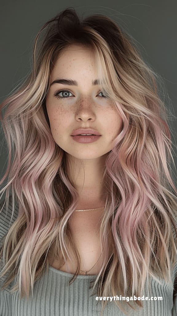 pink hairstyle