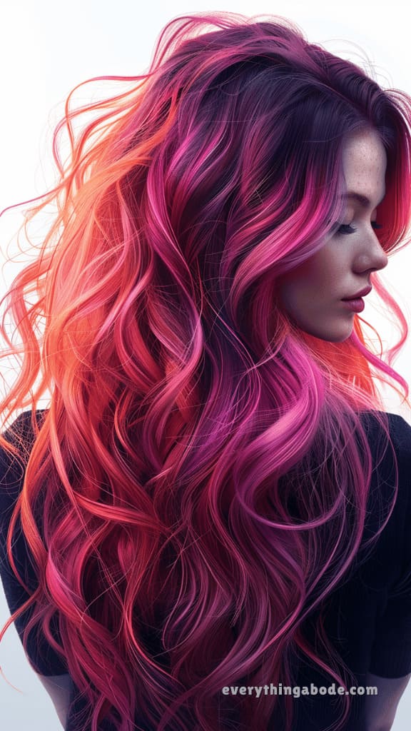 pink hairstyle