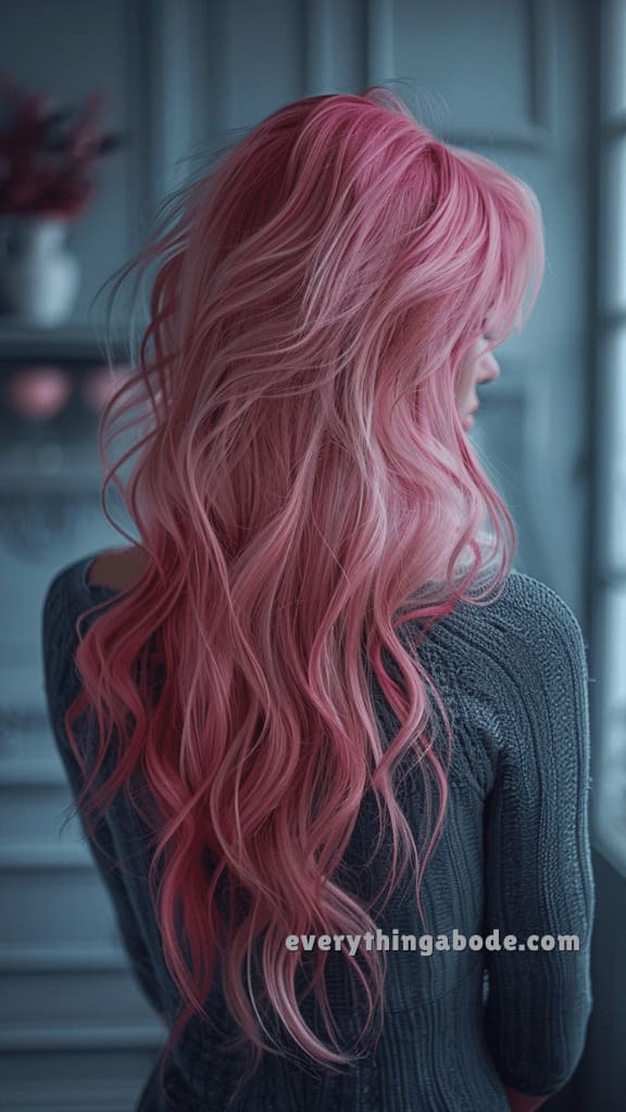 pink hairstyle