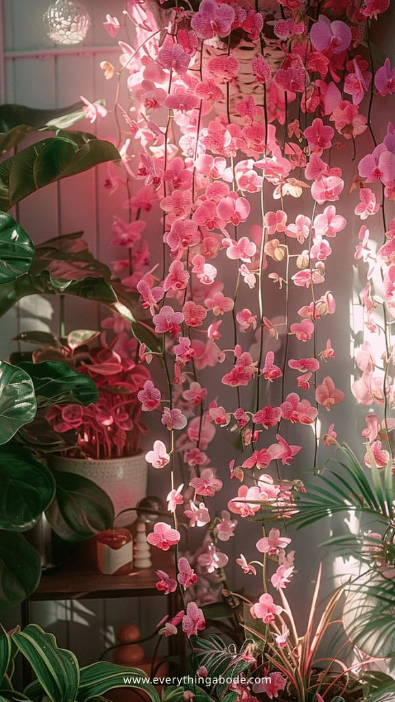 pink houseplants