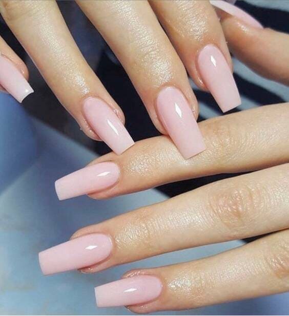Luxury classic light-colored spring nails