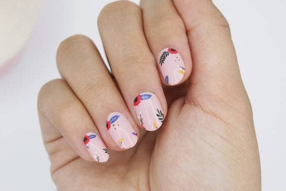 Spring floral Nail Strips