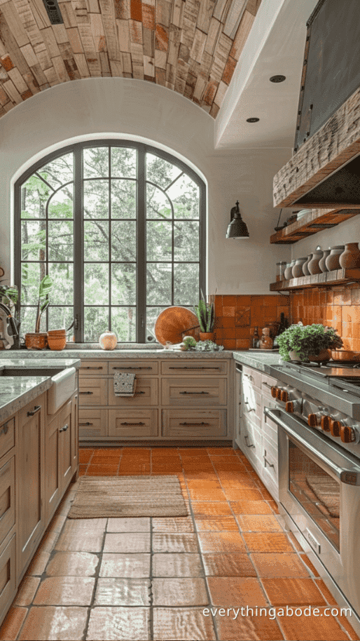 orange kitchen design ideas
