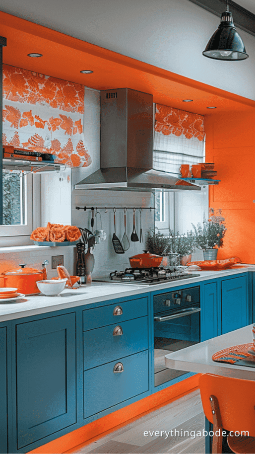 orange kitchen design ideas