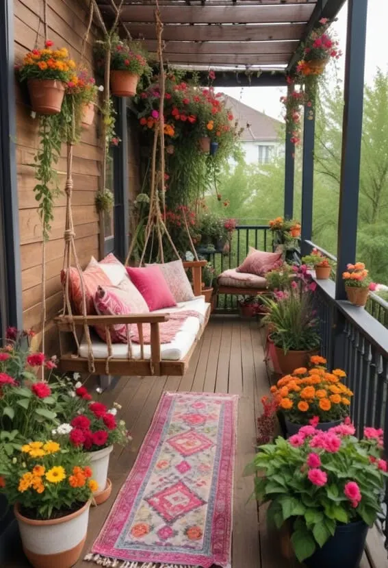 boho balcony ideas