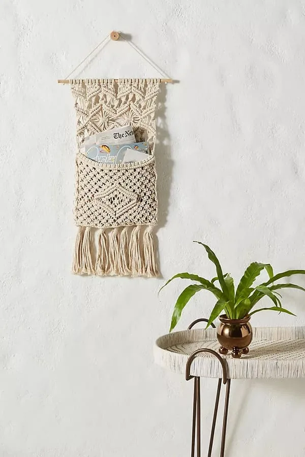 Macrame wall Letter Sorter
