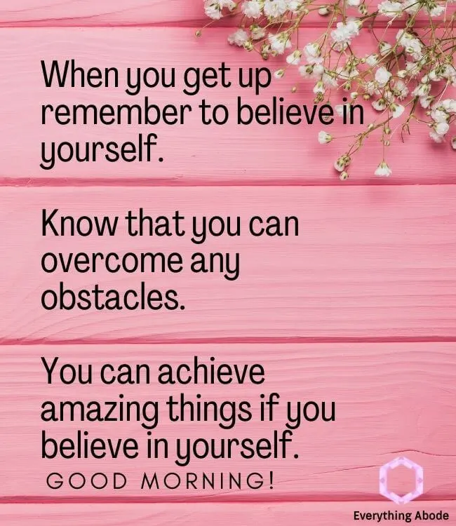 a good morning quote and affirmation