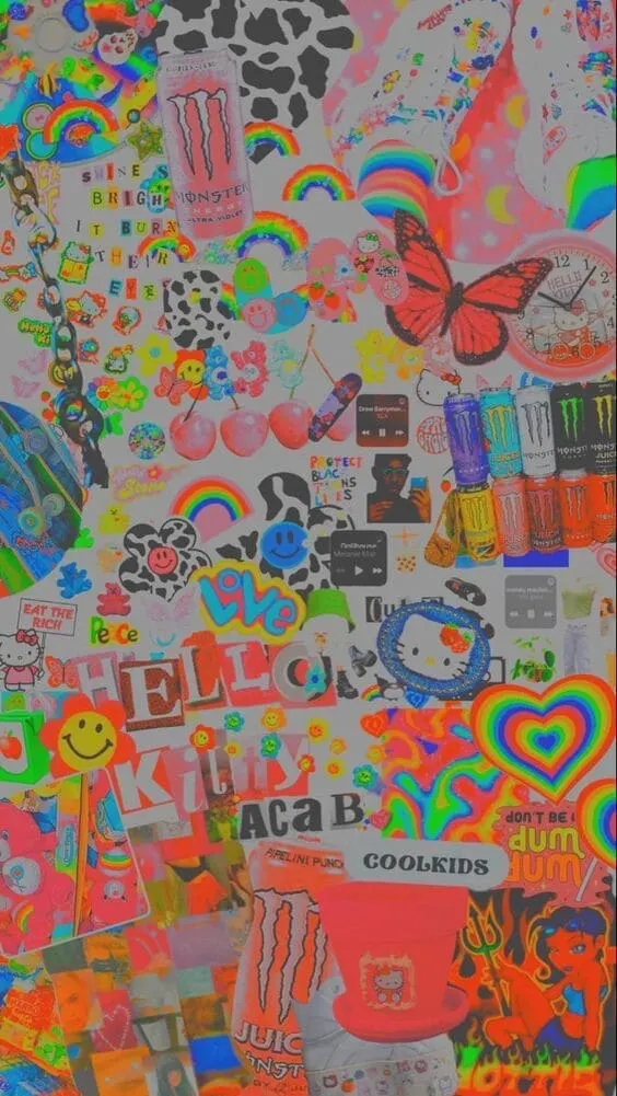 indie collage kidcore wallpaper.