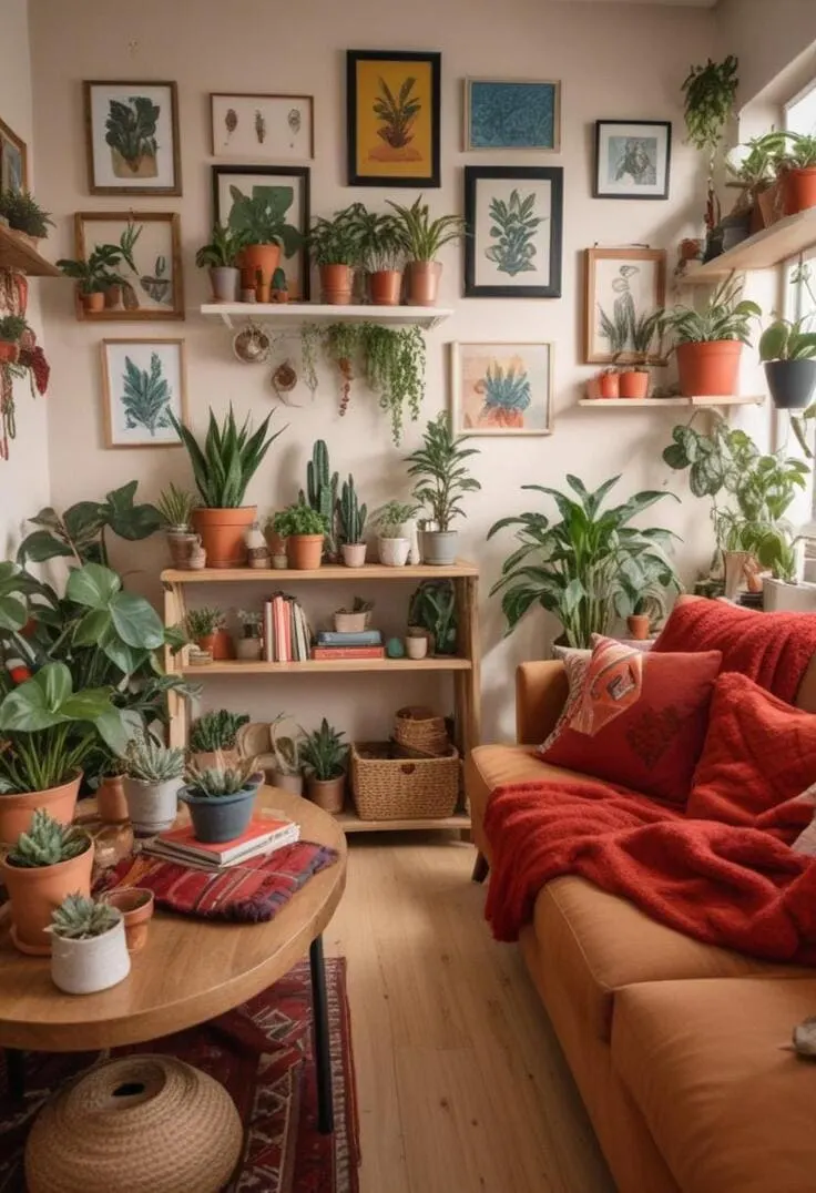 maximalist living room