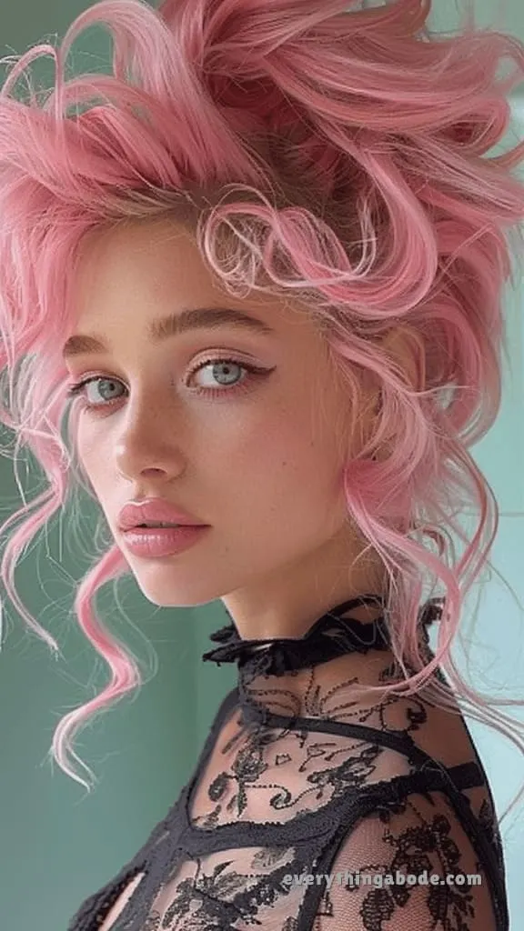 pink hairstyle